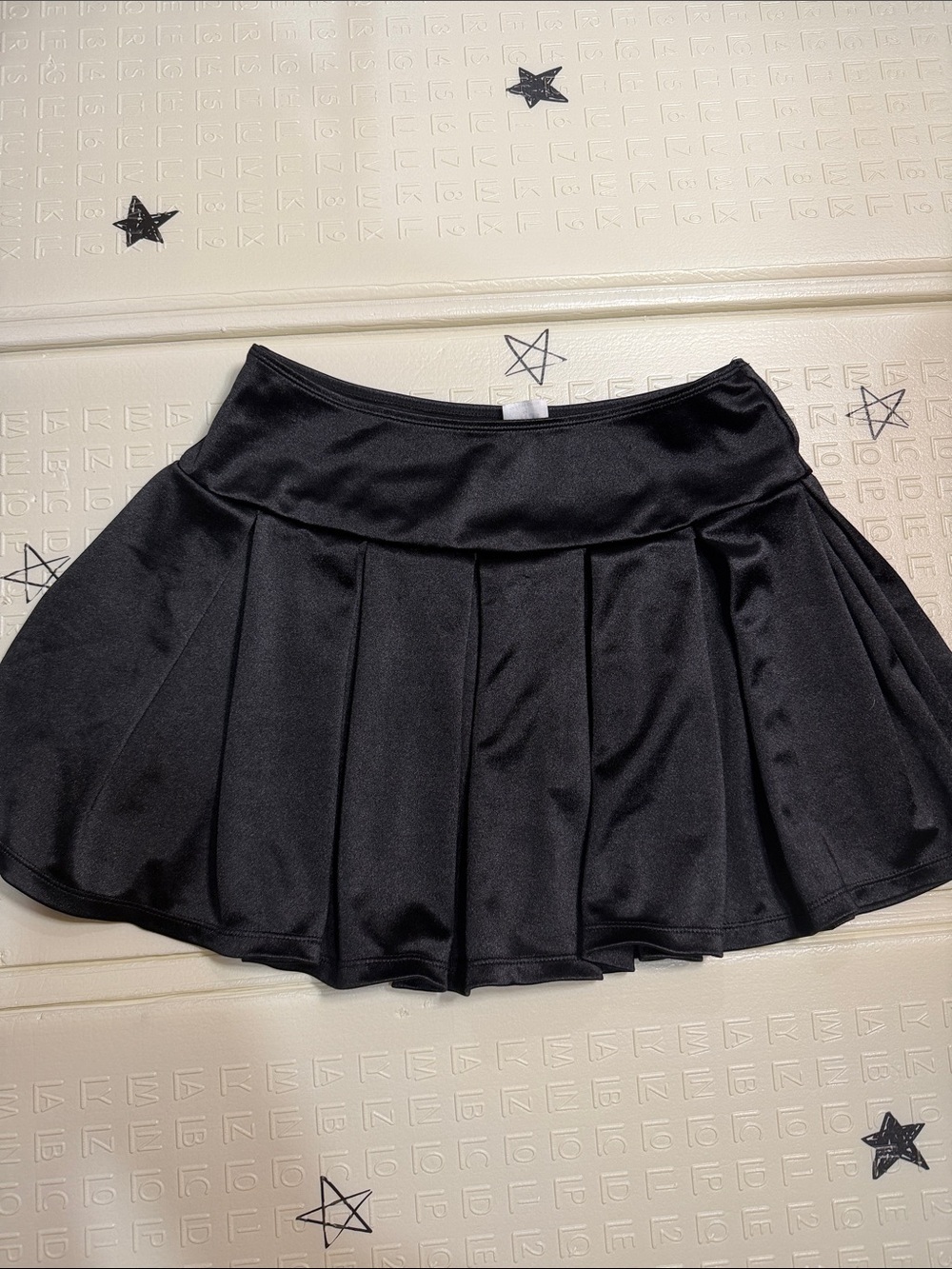 Spirit Black Circle Skater Mini Skirt